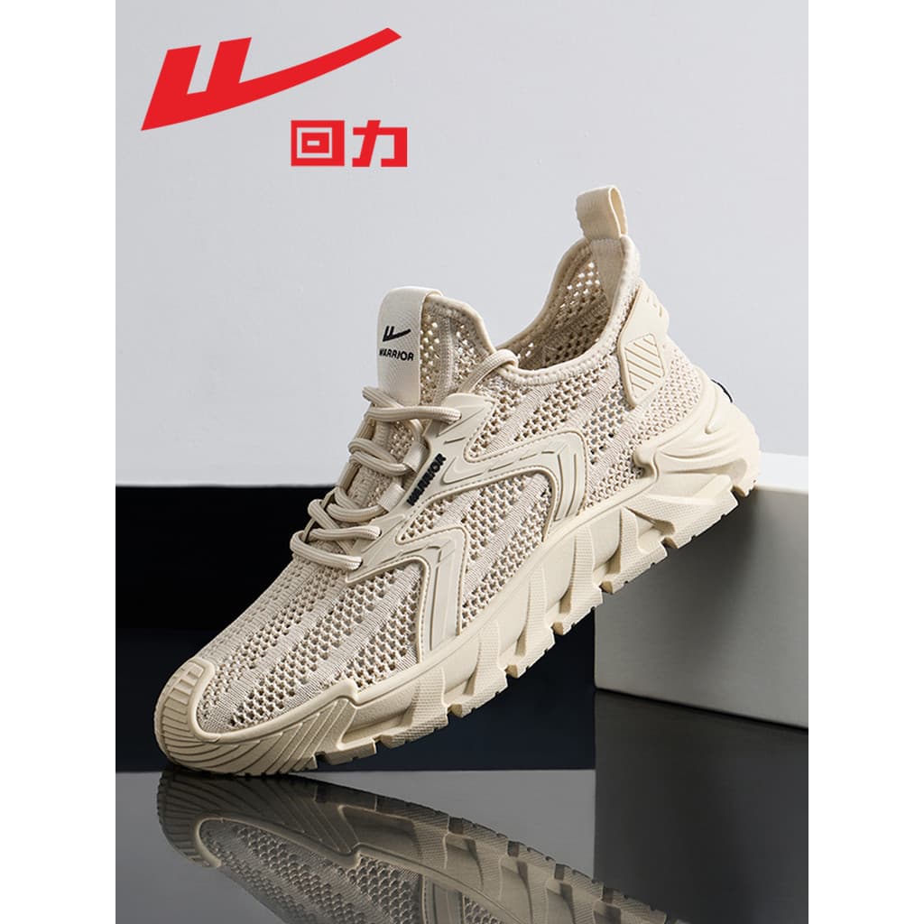 Puxar para trás sapatos masculinos 2026 verão novo estilo malha respirável tênis de corrida masculino sapatos casuais de