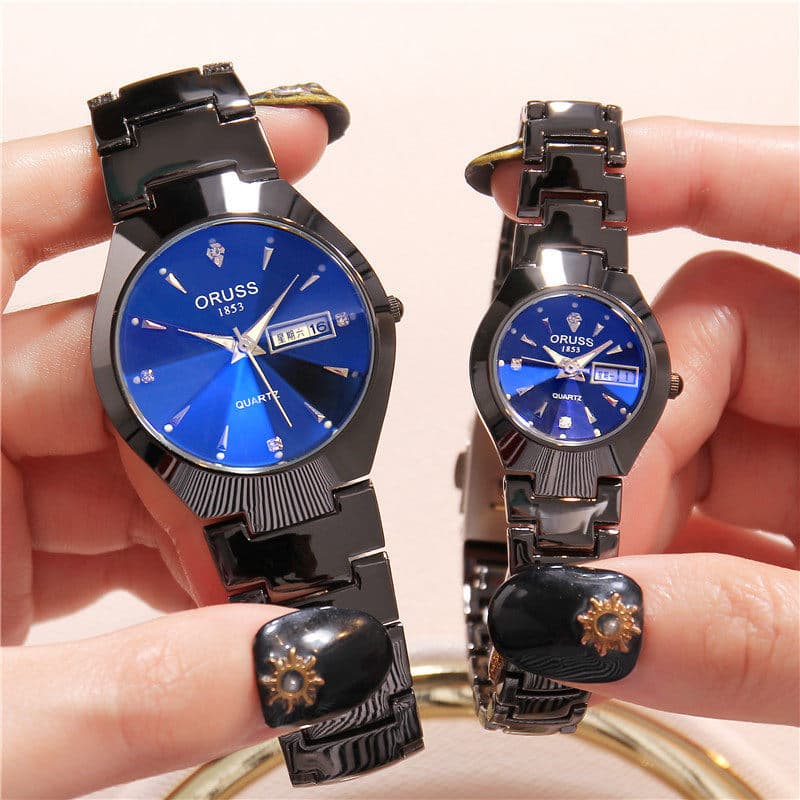 relogio masculino Masculino feminino de aço inoxidável automático Ultra-fino relógio mecânico luminoso à prova dwaterpro