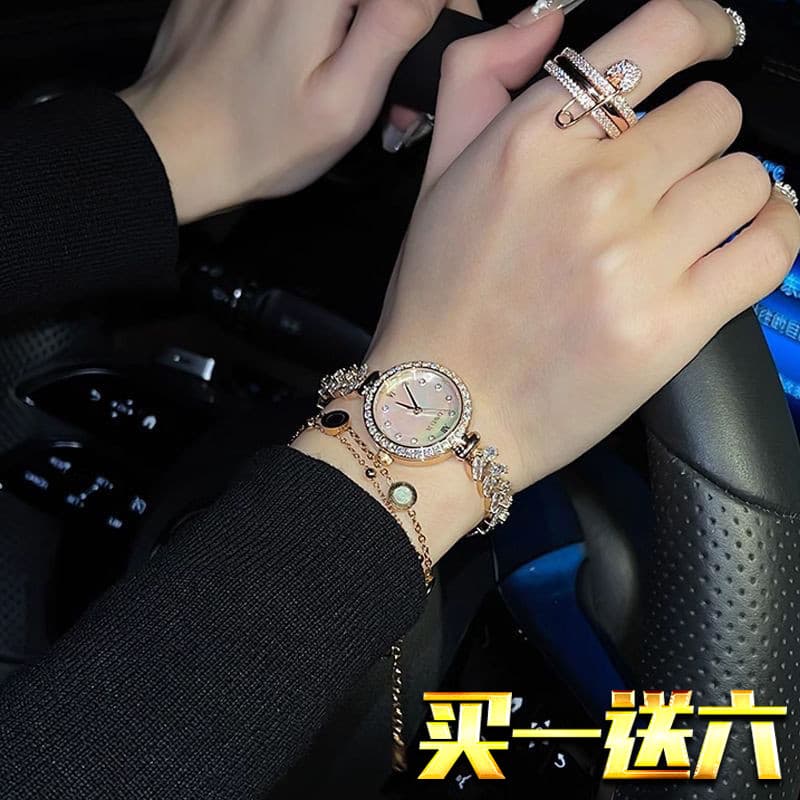 relogio feminino pequeno delicado relogio feminino luxo Relógio feminino estilo elegante pulseira estilo moda ins estilo