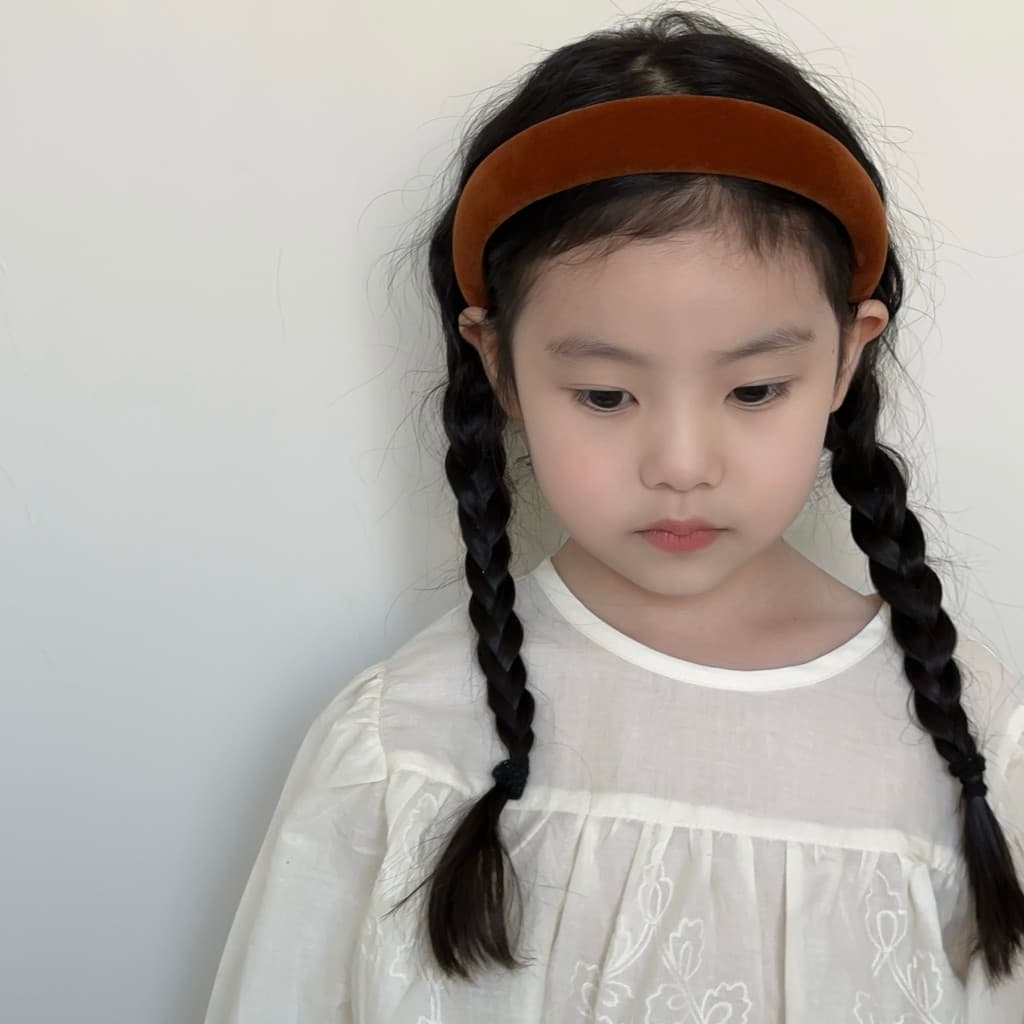 Super branco coreano veludo abóbora cor bandana crianças outono inverno alta bandana Headwear meninas acessórios para o