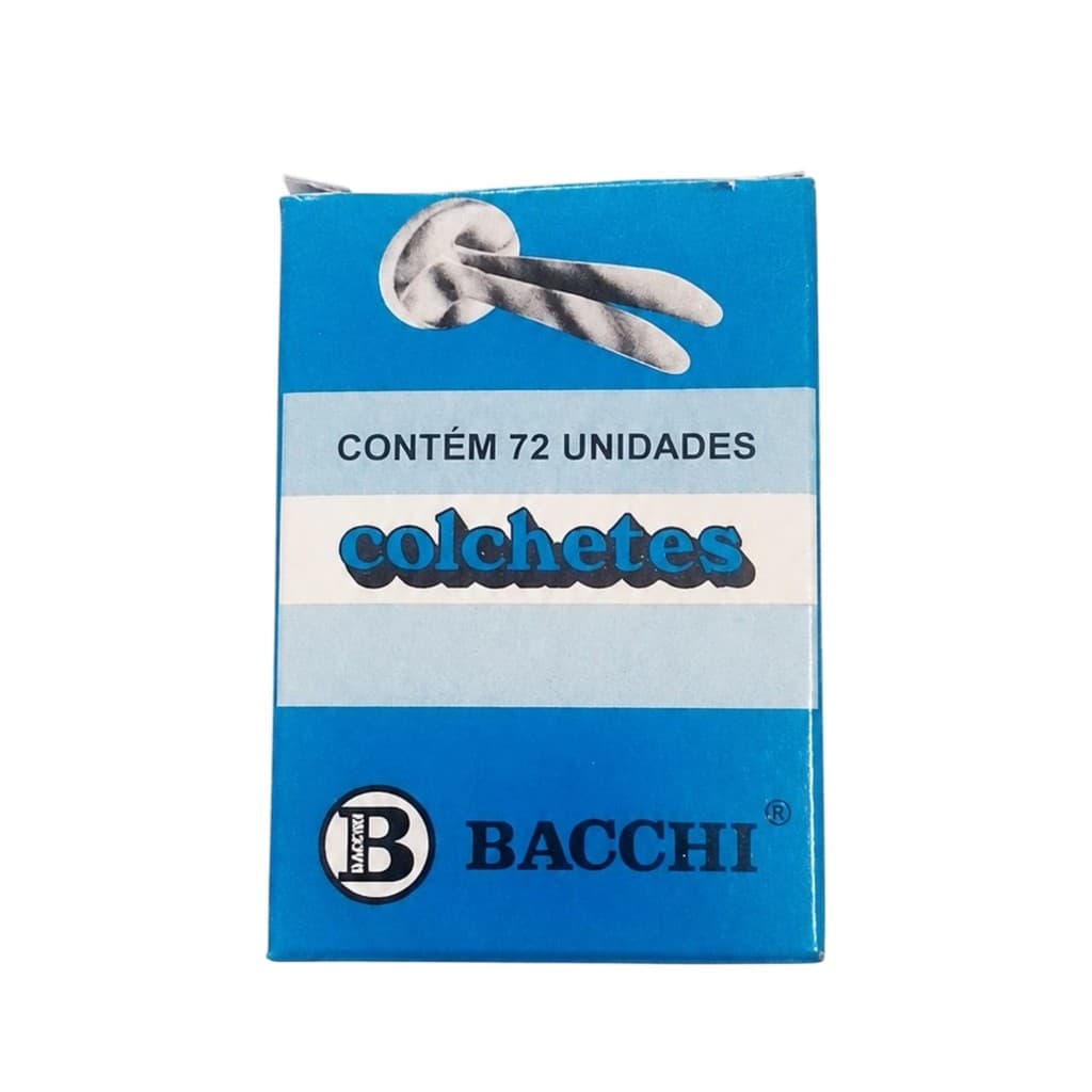 Colchete Bailarina Nº 4 Bacchi  Para Papel 72 Unidades