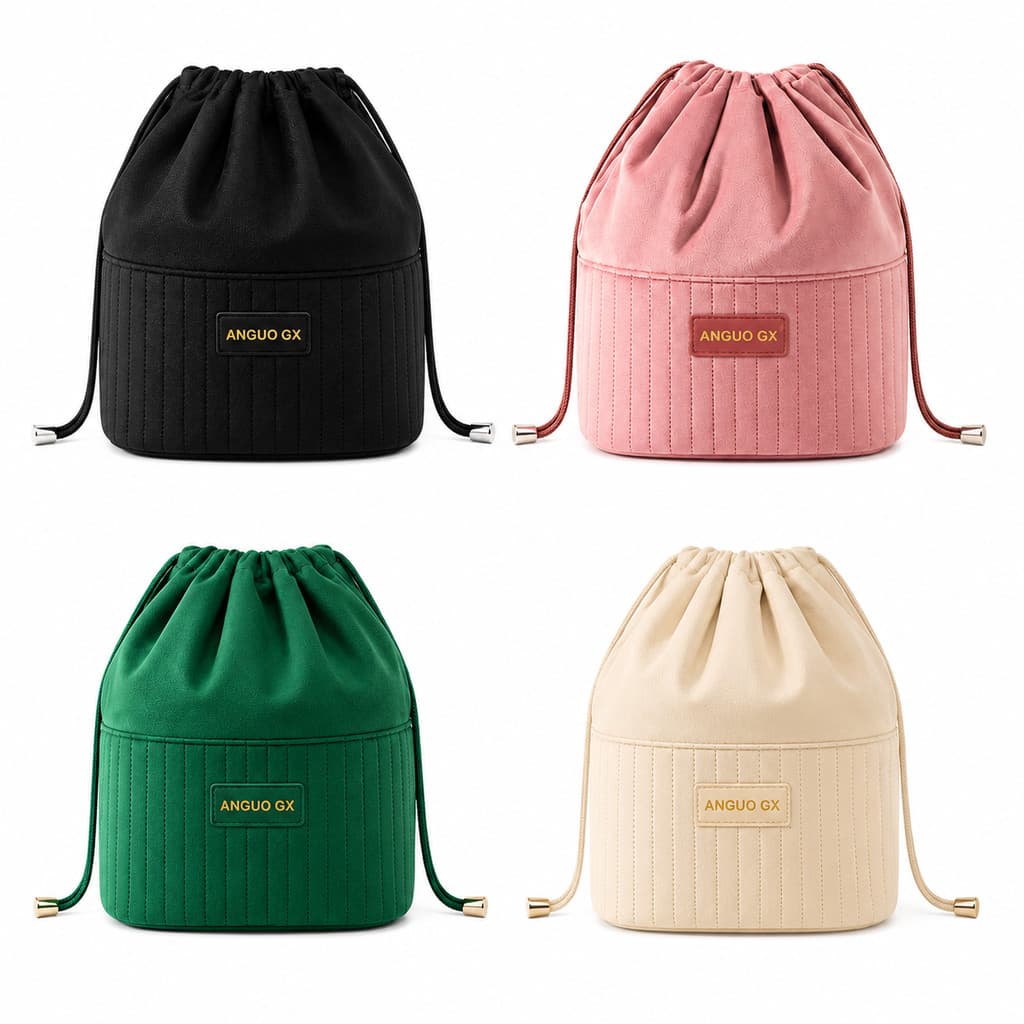 Nécessaire Organizadora Bolsa Saco com Abertura Total Cordão Grande Capacidade para Maquiagem Viagem