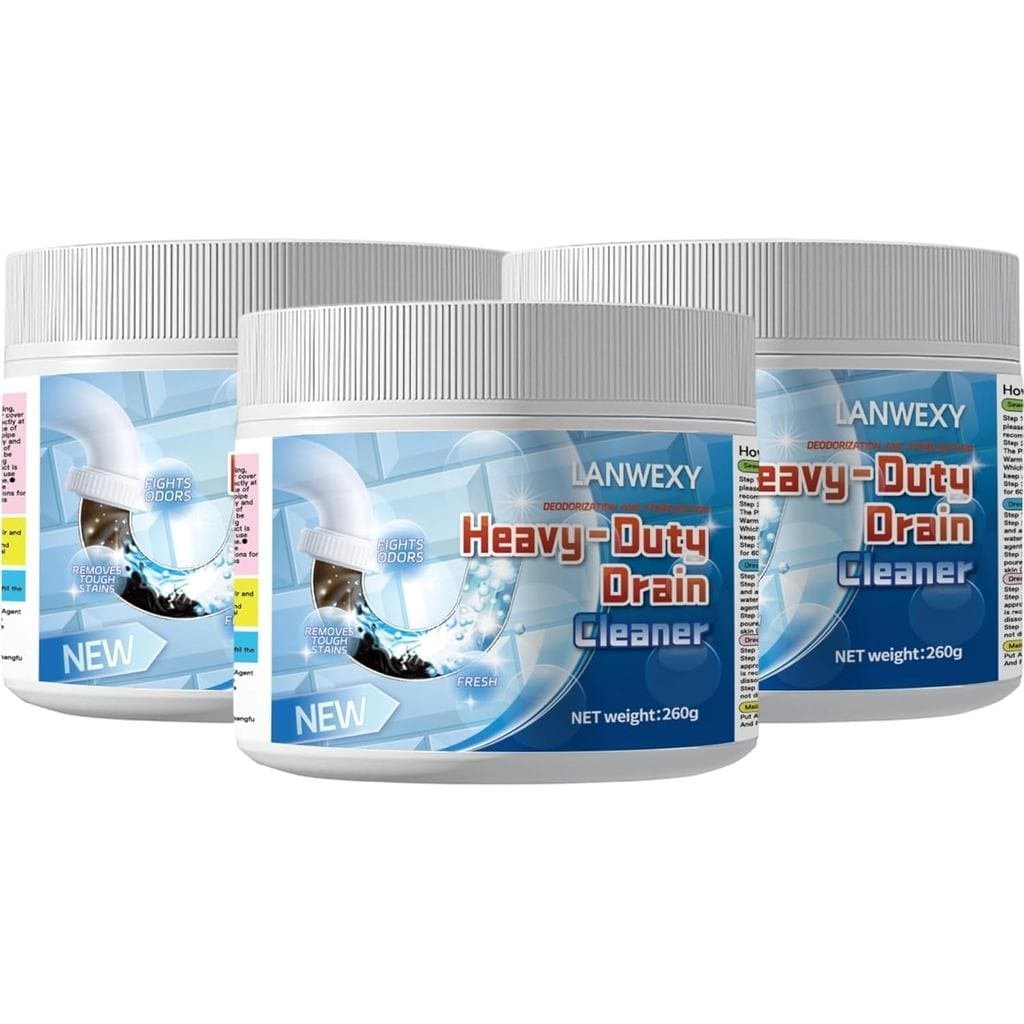 LANWEXY Desentupidor de Drenos Espumante para Uso Profissional, Desentupidor de Pias e Drenos com Água Química para Cozi