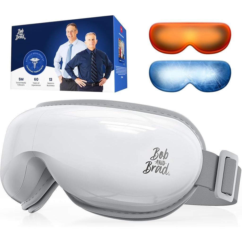 Massageador Ocular BOB AND BRAD com Aquecimento e Resfriamento, Elegível para FSA-HSA, Máscara Massageadora Ocular Aquec