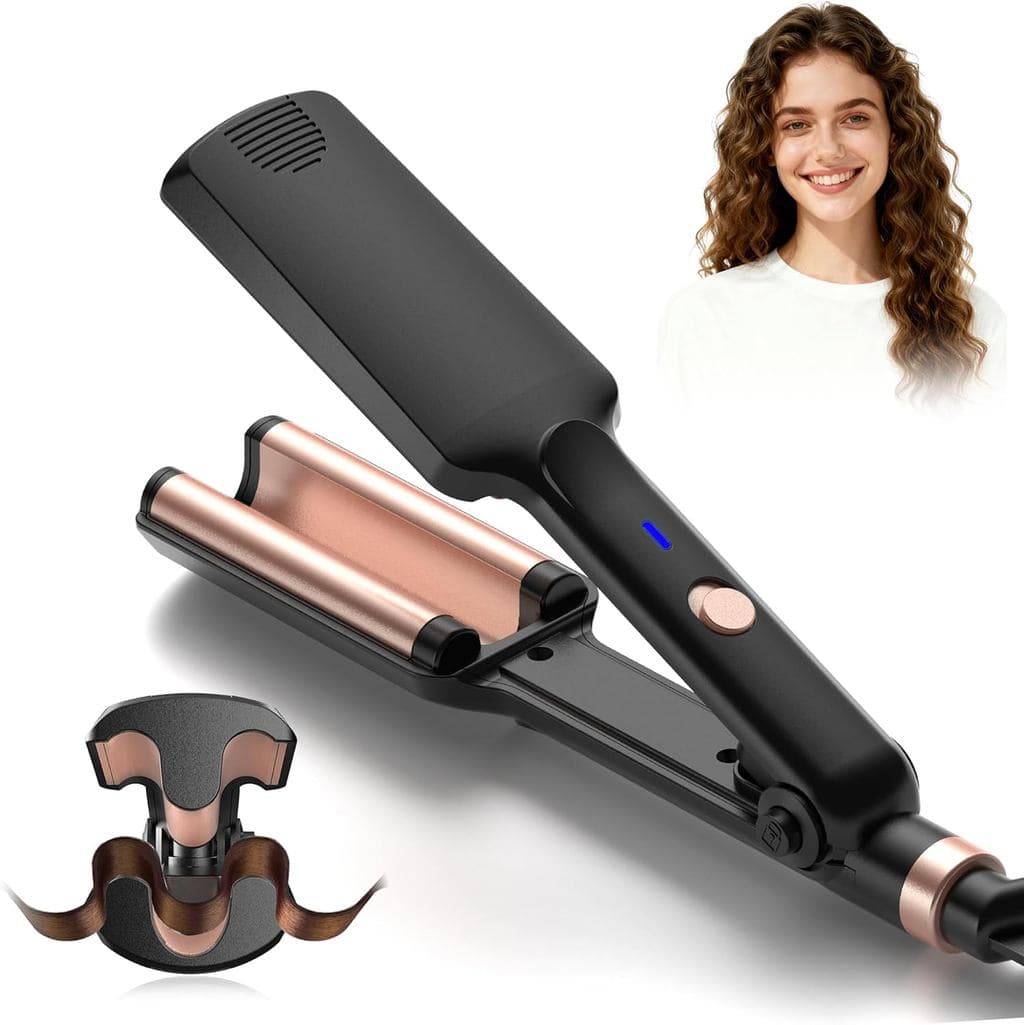 Ferramenta de Crimpagem de Cabelo, Mini Crimpador de Cabelo para Mulheres, Aquece até 390 Graus ° F, Modelador de Cabelo