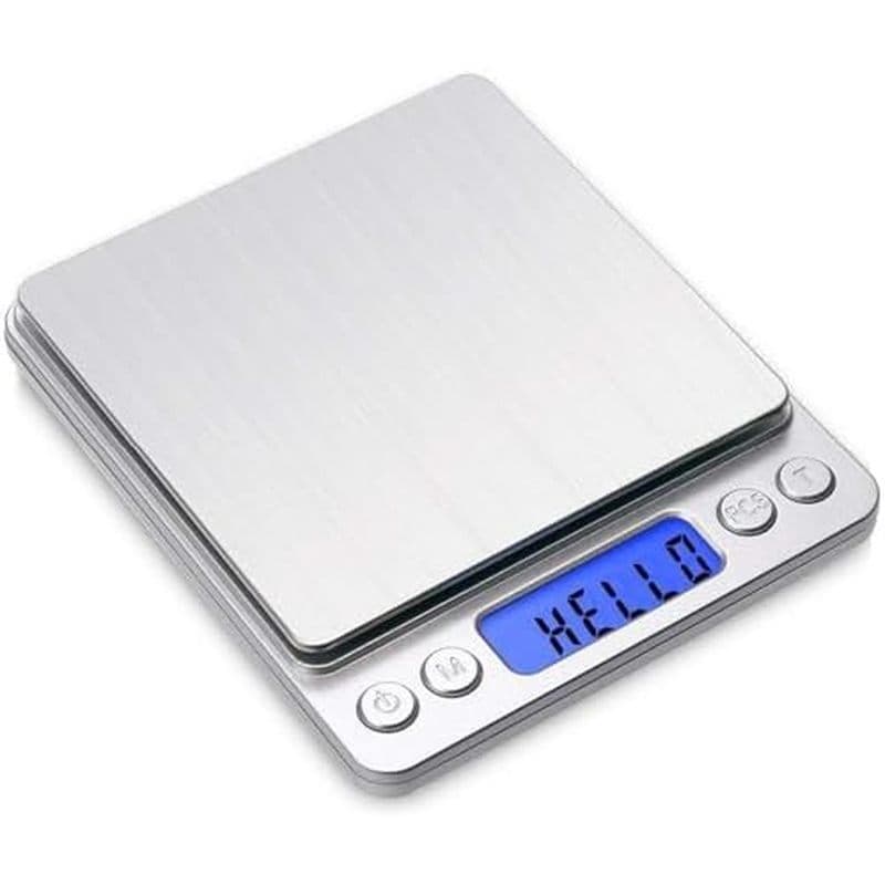 Balança Digital De Grama De Cozinha De Alta Precisão Alimentos De 1.0g Multifuncional De Bolso De Aço Inoxidável Com Dis