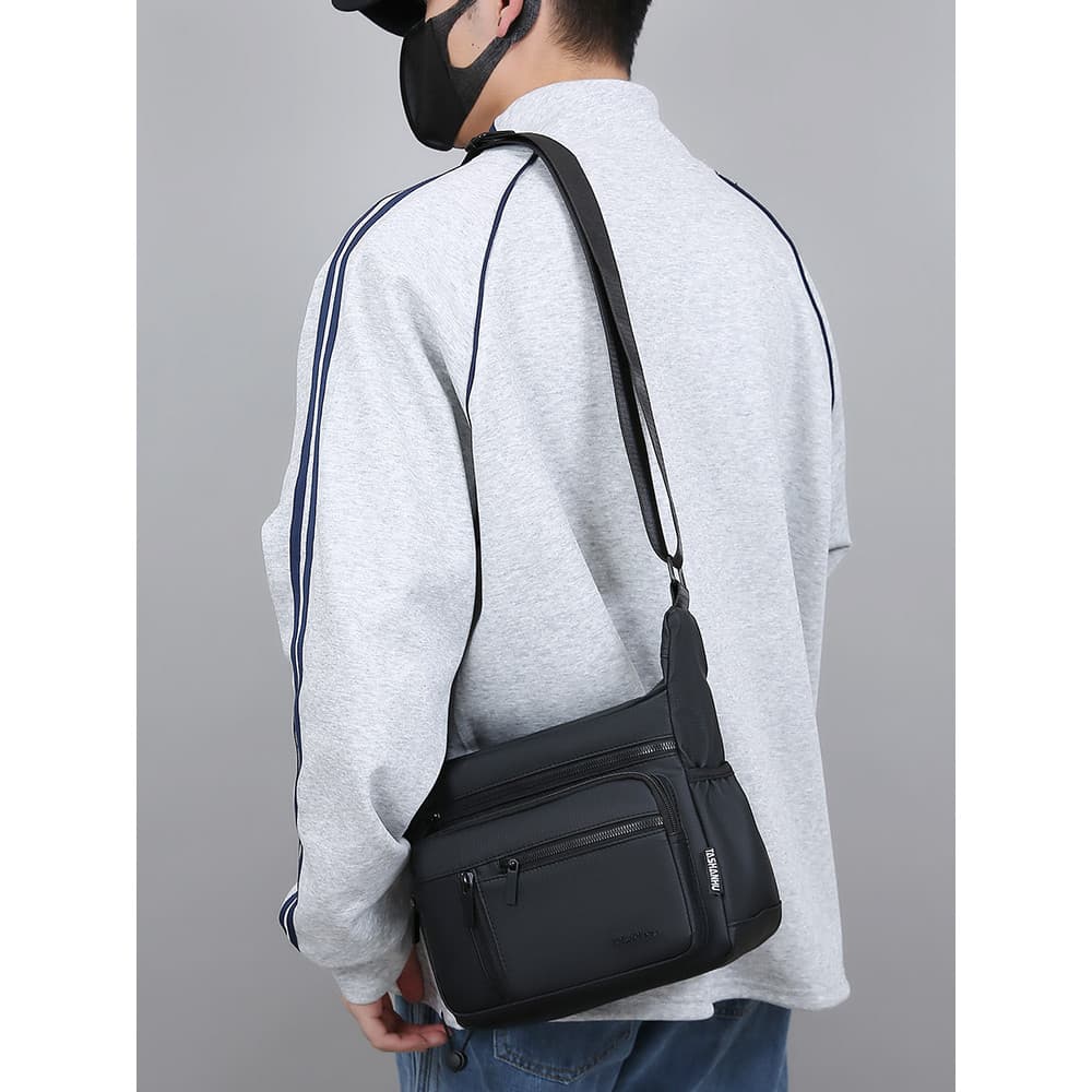 Nova bolsa masculina impermeável resistente ao desgaste Casual bolsa mensageiro bolsa de ombro lazer bolsa de viagem bol