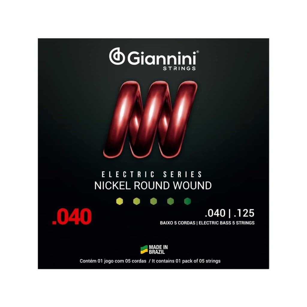Encordoamento Giannini P/contra Baixo Leve 0.040 Geebrl/5