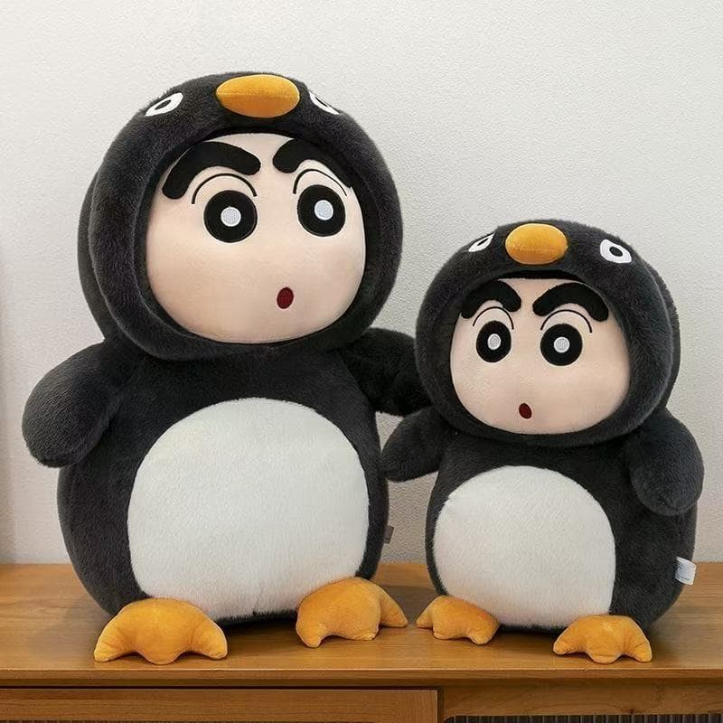 Crayon Shin-Chan Boneca Transformada Bonito Pinguim Boneca Brinquedo de Pelúcia Travesseiro Longo Ragdoll Presente para
