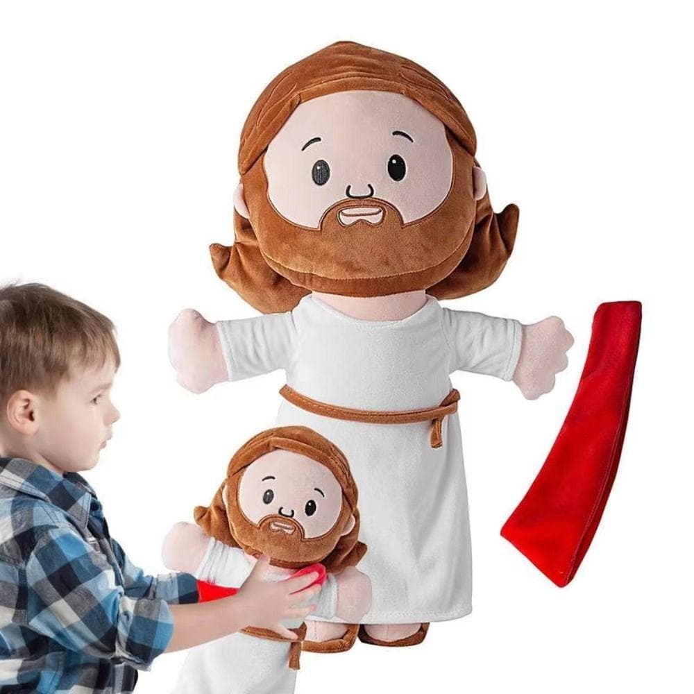MENGXUAN1 Brinquedo De Pelúcia De Jesus , Boneca Da Sagrada Família Kawaii De 25 Cm , Figura Religiosa De Cristo Fofo