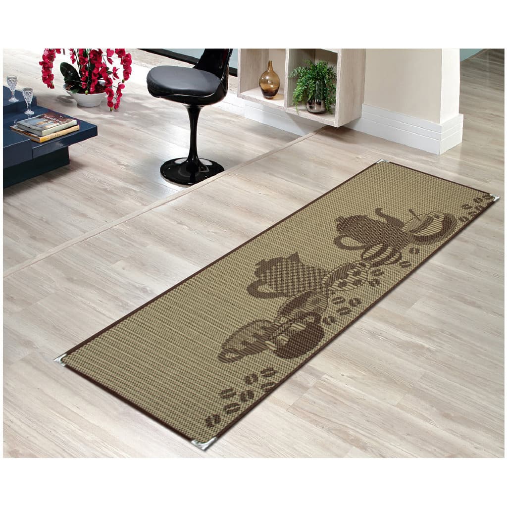 Tapete Passadeira Sisal Antiderrapante Sala Quarto 0,50x1,50