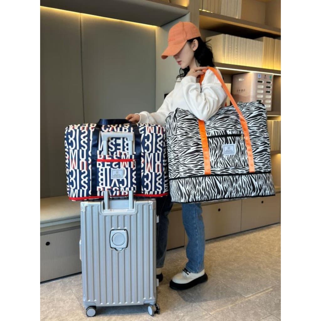 Enorme capacidade Oxford pano saco de viagem passeio capa carrinho colcha roupas embrulhadas no Campus em movimento espe