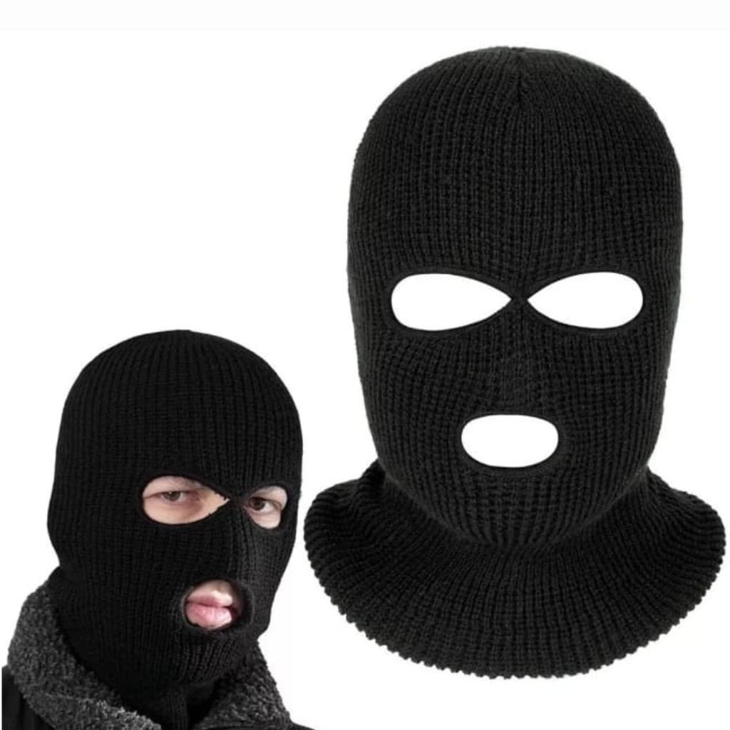 Touca Ninja Balaclava Térmica Motoqueiros Antivento Lã Premium Ajustável - Aqueça-se no inverno