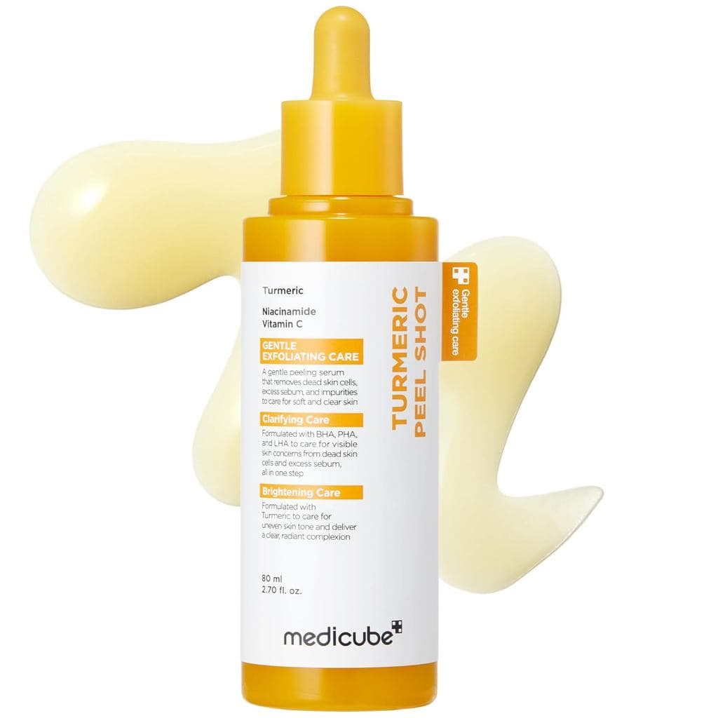 Peel Shot da Medicube com Cúrcuma |   Reiniciar em um Passo |   Sérum Esfoliante Suave com BHA, LHA e PHA para Células M