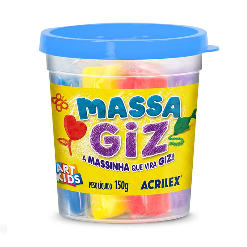 Massa de modelar Giz 100g Sortidas 07710 Acrilex