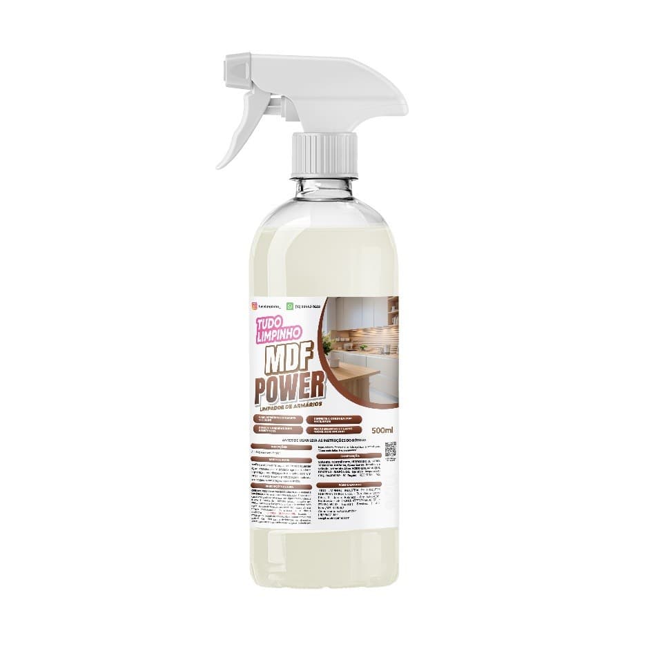 MDF POWER LIMPADOR DE ARMÁRIOS 500ML C/ VÁLVULA TUDO LIMPINHO