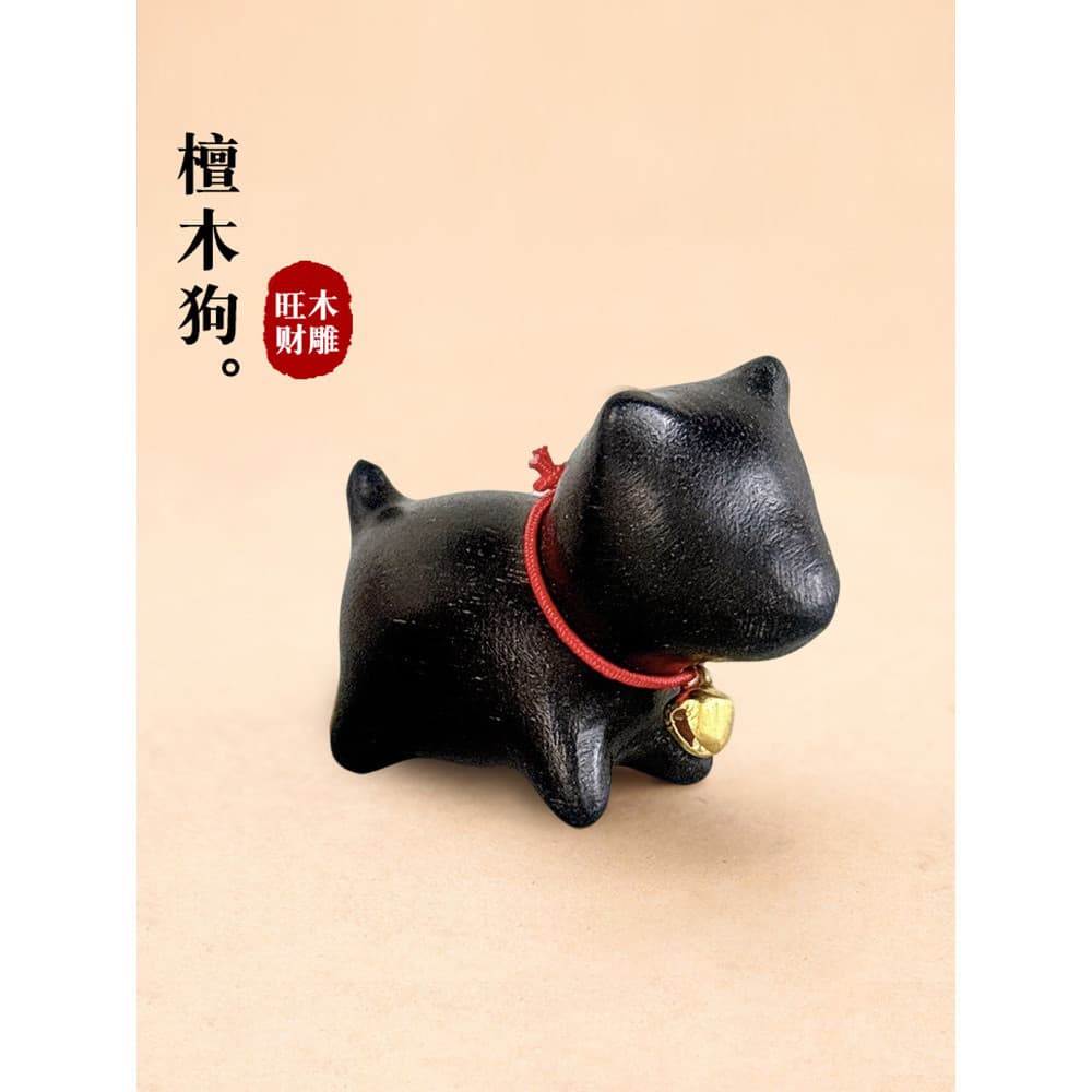 Bonito verde sândalo filhote de cachorro decoração de mesa escritório trabalho posição cura decoração novo estilo escult