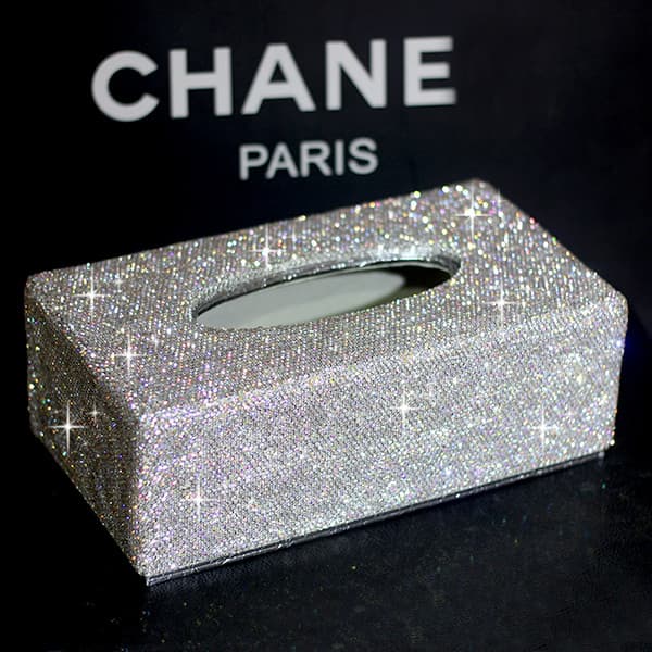 High-End cristal diamante adesivo caixa de tecido diamante criativo caixa de papel de tecido caixa de papel doméstico es