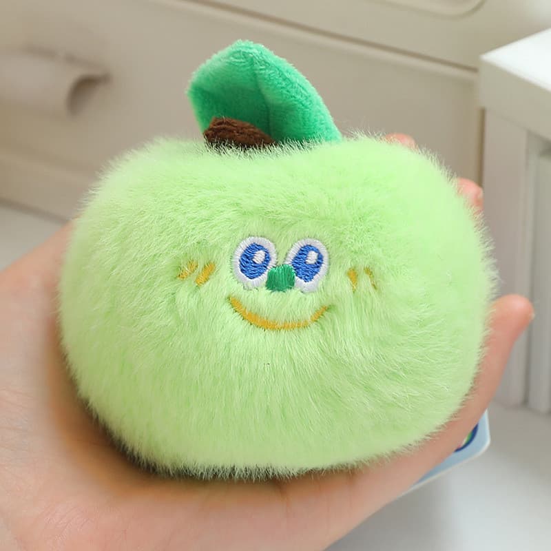 Simulação Criativa Abacate Melancia Frutas Vegetais Pingente De Pelúcia Mini Brinquedo Chaveiro Saco Pendurado Ornamento