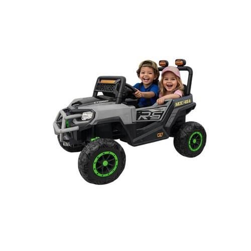 Carrinho Eletrico Infantil Jipe Robusto Cinza Controle Remoto Seguro Confortavel Diversao