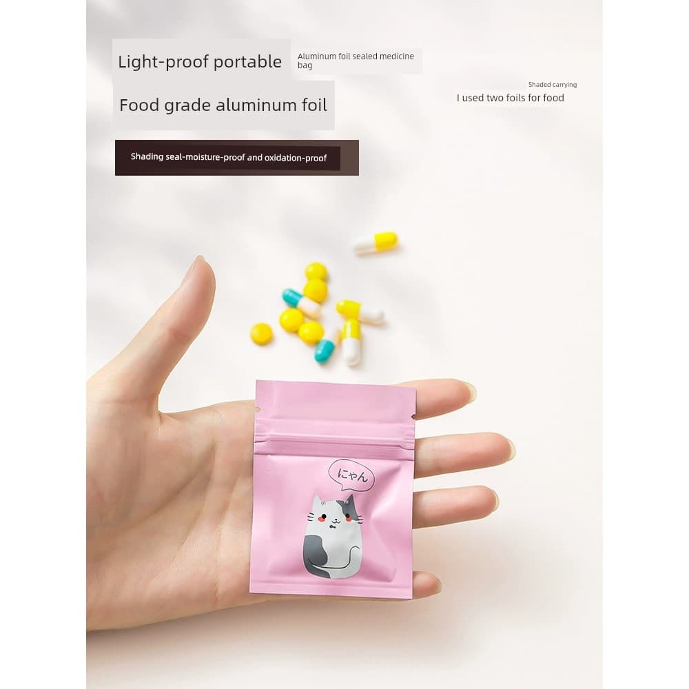 Saco de embalagem de medicamentos de qualidade alimentar, saco de comprimidos para embalagem de comprimidos, selado, aut