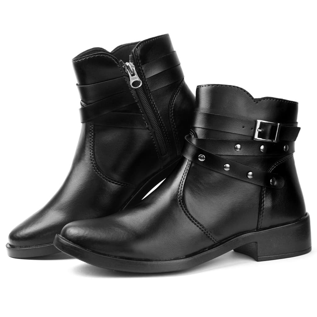 Bota Feminina Coturno Country Cano Curto Estilosa Rodeio