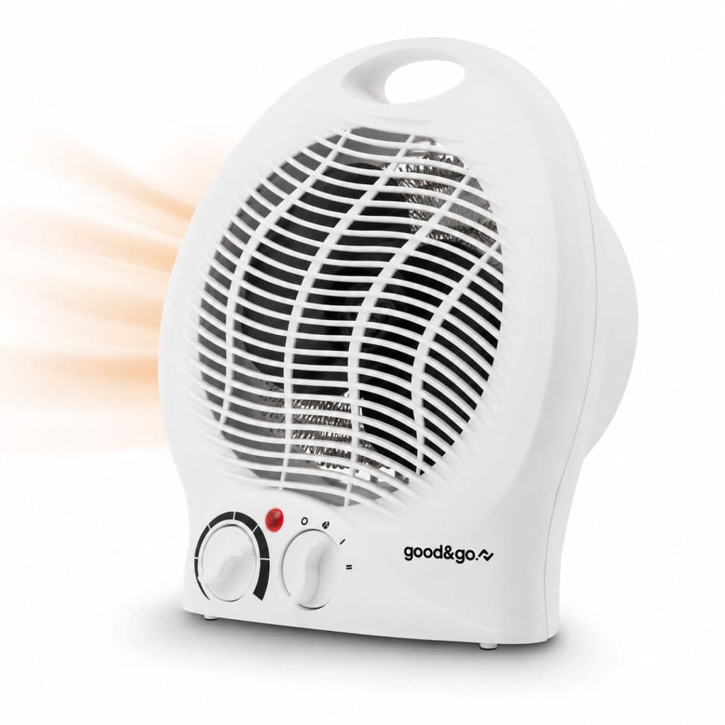 Aquecedor Domestico Eletrico Portatil Para Ambiente Quarto Escritorio Banheiro 1500W/220V - GG-AQ02