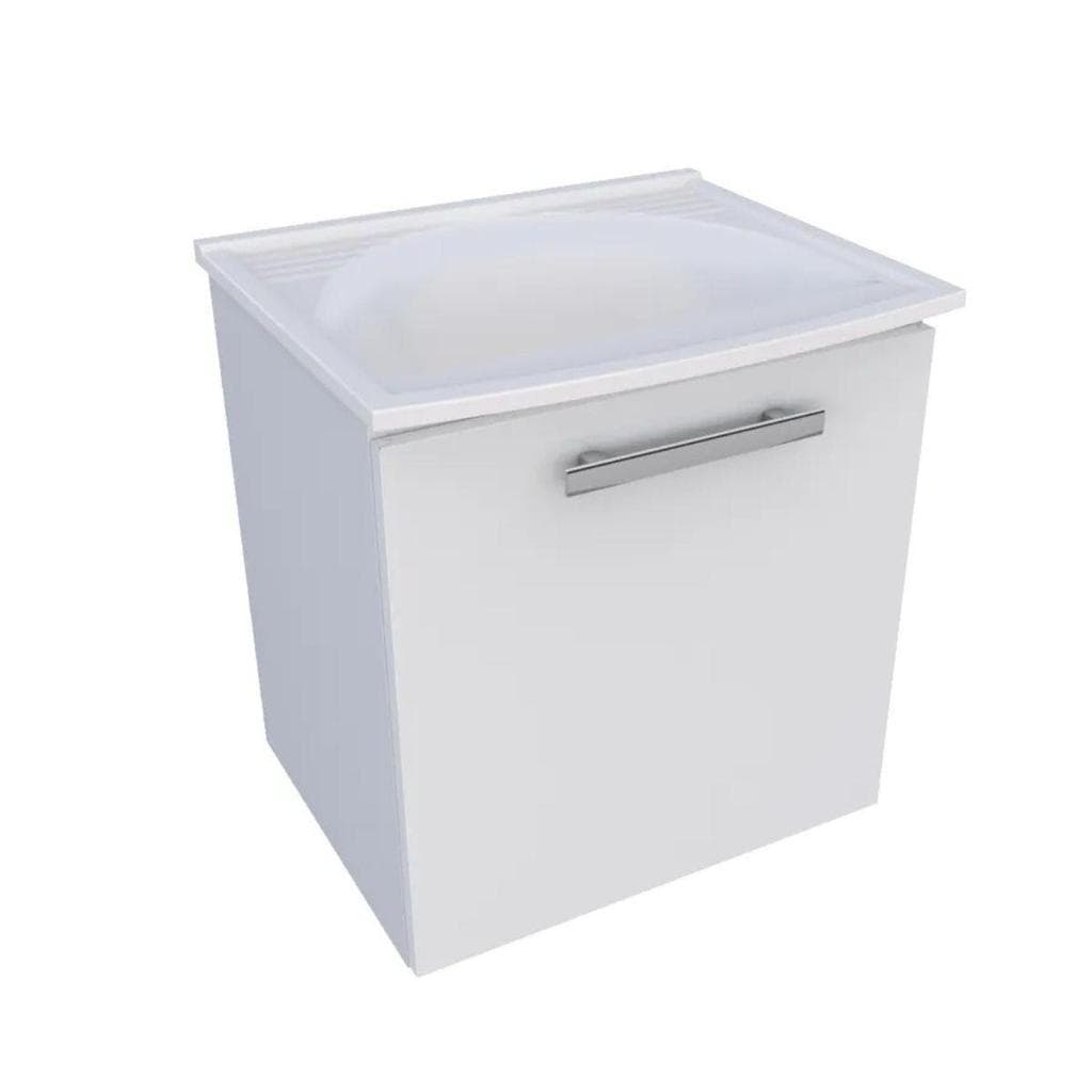 Balcão para Lavanderia em Aço com Tanque Caruaru Branco