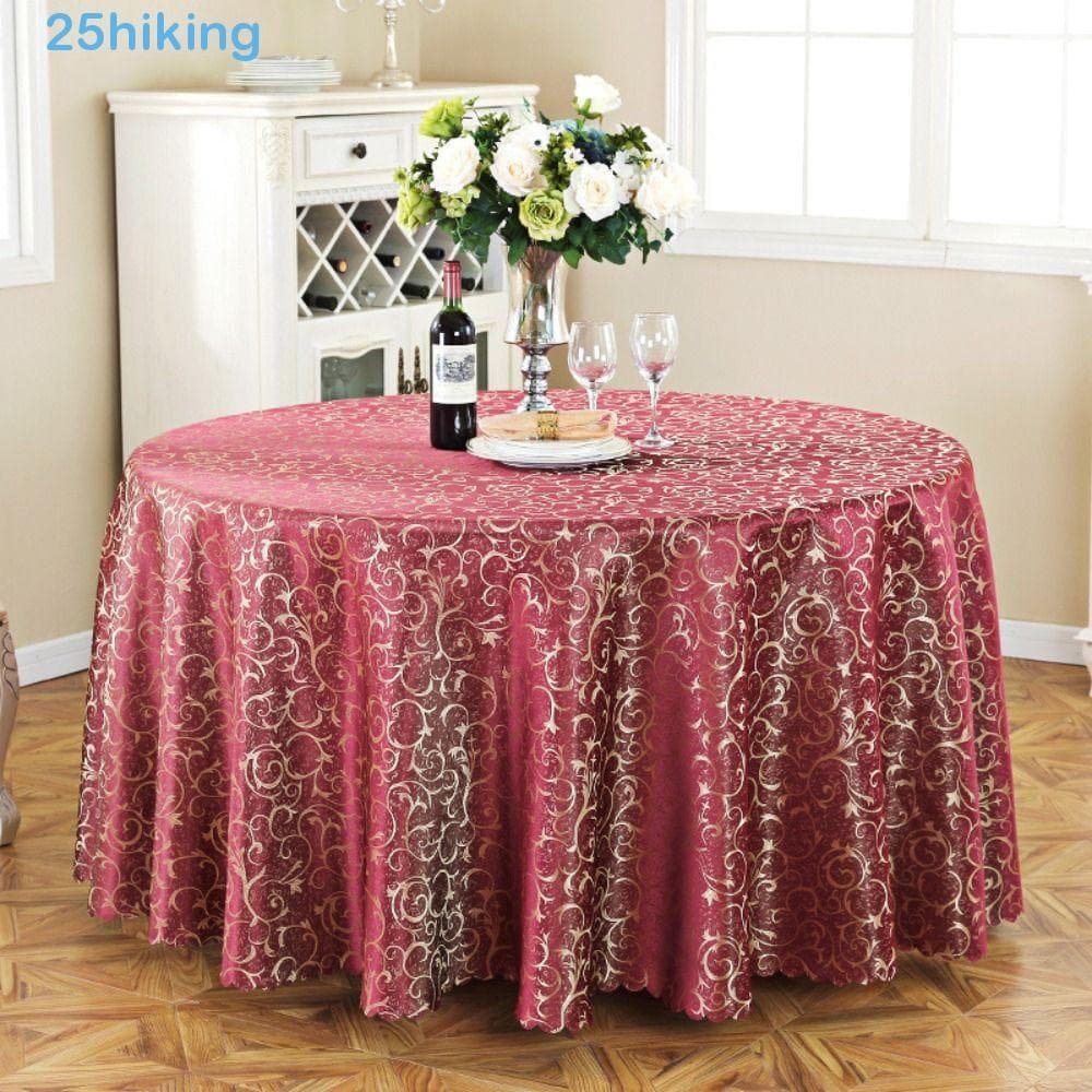 Toalha De Mesa Redonda Jacquard Para Caminhada , Capa De Banquete Mais Espessa De Tamanho Grande , Tapete Luxuoso À Prov