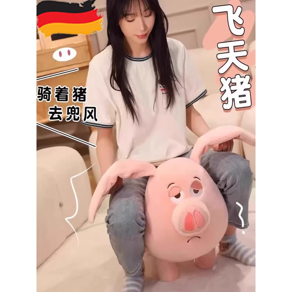 Alemão Taiyi montagem Real porco boneca fezes bonito porco voador boneca forma Animal crianças Scooter