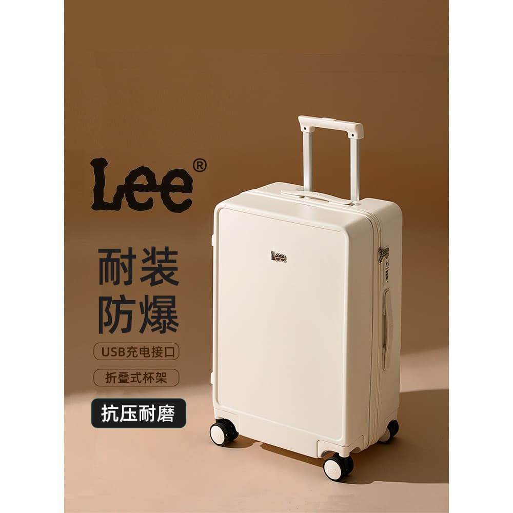 Lee oficial novo estilo bagagem feminina 67cm pequeno caso de embarque trole caso masculino senha caso de viagem grande