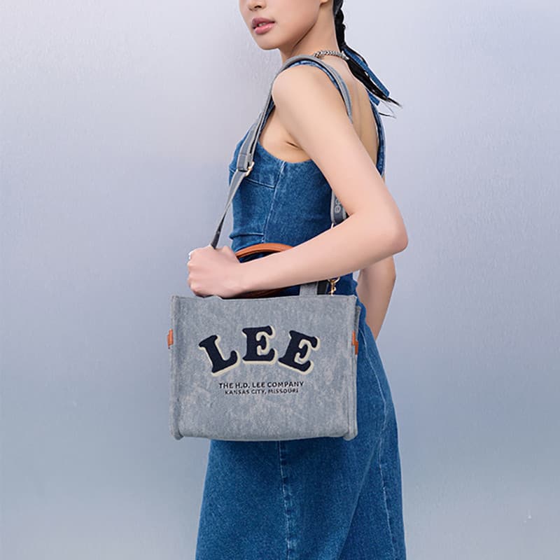 Lee moda tendência mensageiro bolsa feminina presente para namoradas grande capacidade trabalho Commuter bolsa de ombro