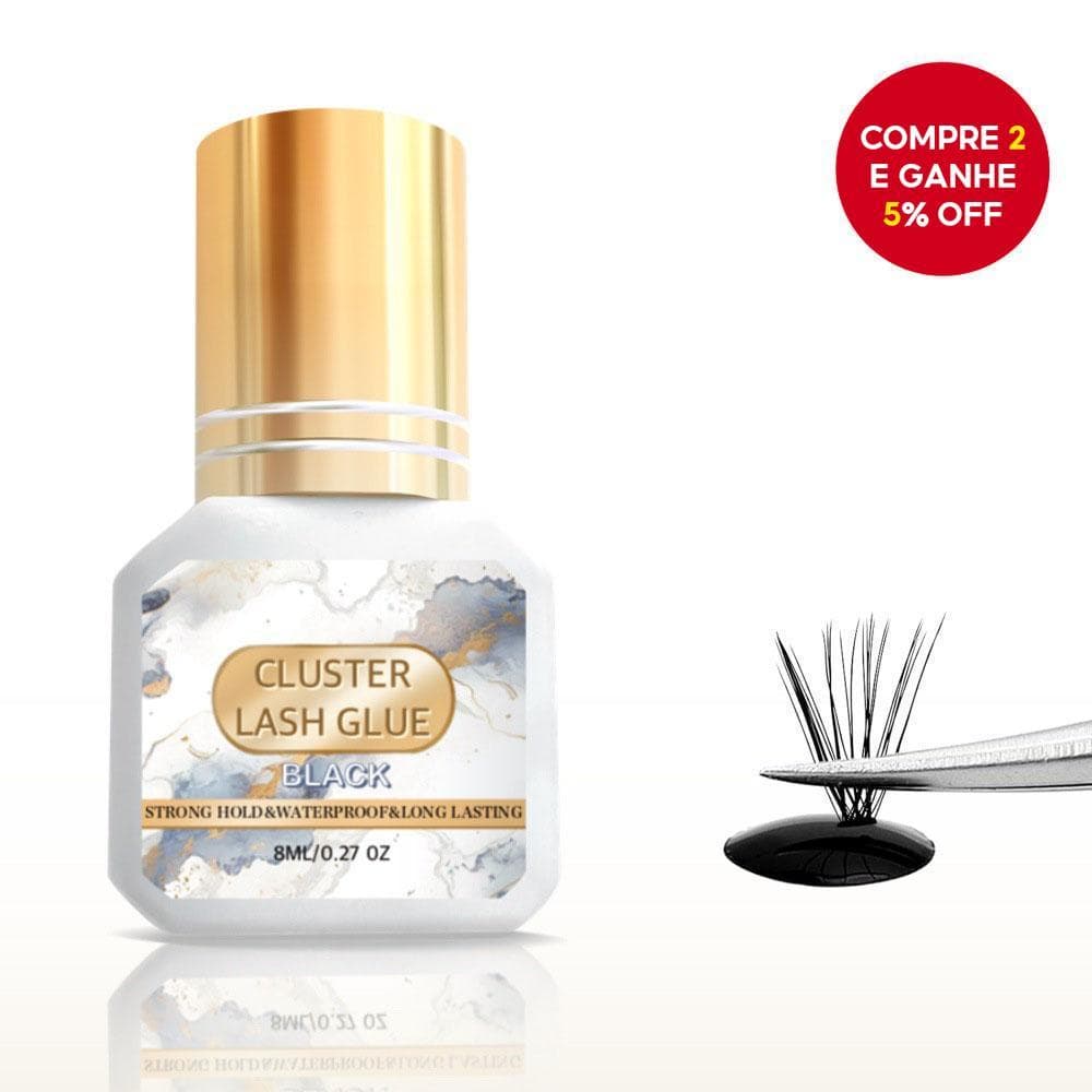Cola para Cílios Profissional, à Prova d'Água, Secagem Rápida, Sem Fragrância, Para Extensões de Cílios (8 ml)