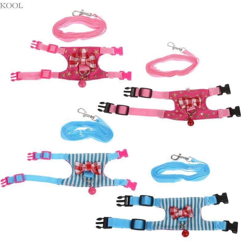 KOOL Requintado Bell Leash Harness Colete Para Corrida Pequenos Animais