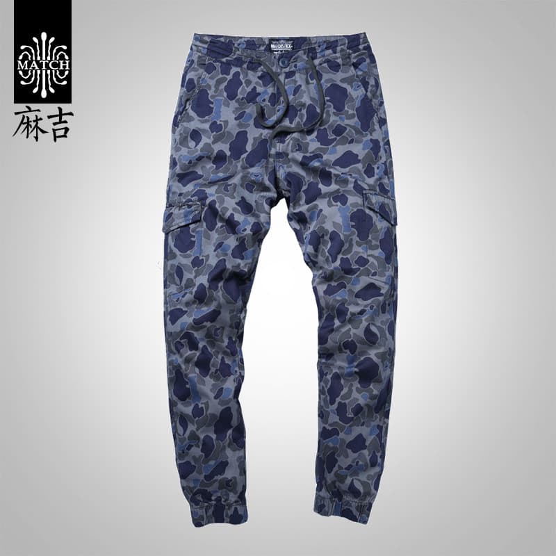 Match Maji camuflagem calças masculinas calças magras ao ar livre calças casuais outono magro-ajuste calças Leggings 604
