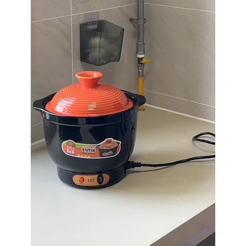 Panela de guisado elétrica caçarola elétrica multifuncional panela elétrica doméstica Congee cozinhar sopa guisado panel
