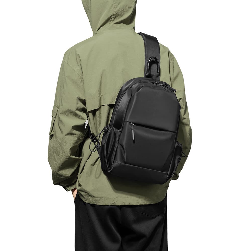2025 novo estilo bolsa de peito bolsa mensageiro masculina grande capacidade moda Commuter Tablet bolsa de ombro Casual