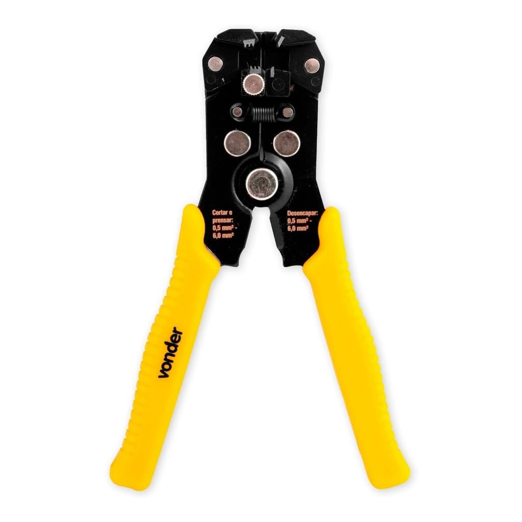 Alicate Desencapador De Fios Corta e Prensa 6" 152mm Vonder