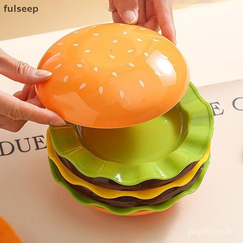 Conjunto de cinco peças de pratos para hambúrguer com diferentes sabores/7 tipos de molhos, utensílios de mesa fofos, de