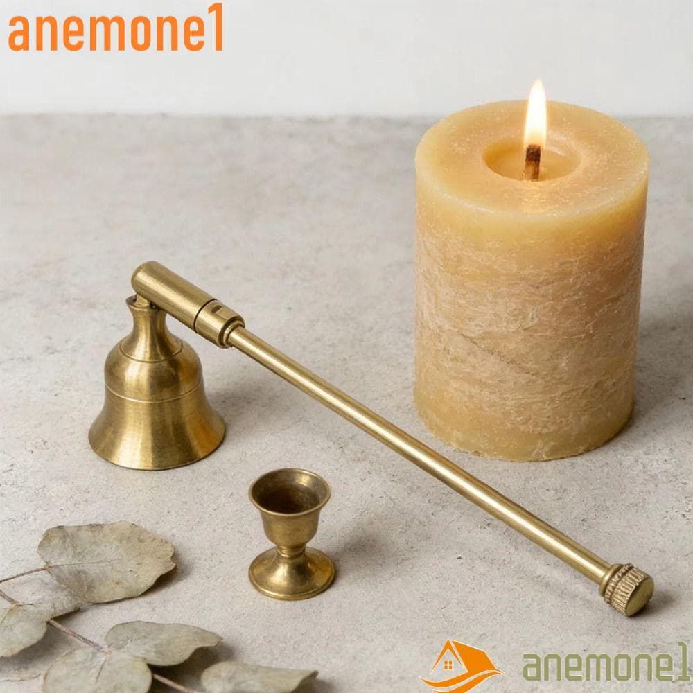 Extintor De Velas ANEMONE1 , Apagador Com Alça Longa De Metal Multicolorido , Soprador Ajustável