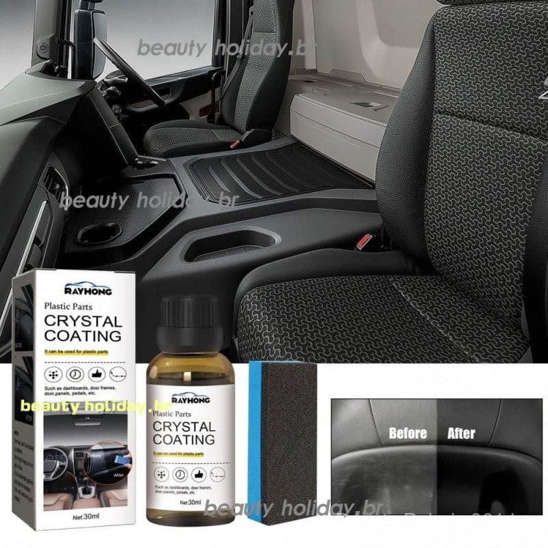 Revestimento Cristalino para Peças Plásticas de Carro, Restaurador de Acabamentos Plásticos de Carros, Excelente com Pai