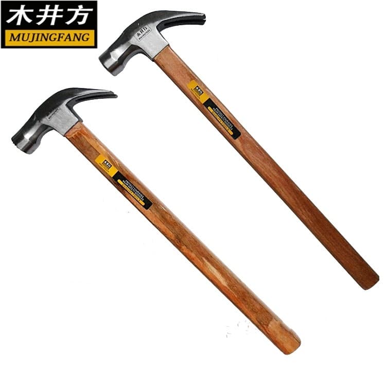 Mujing martelo de garra quadrada, martelo de ferro, martelo de instalação, ímã, martelo de ferro para unhas, martelo par