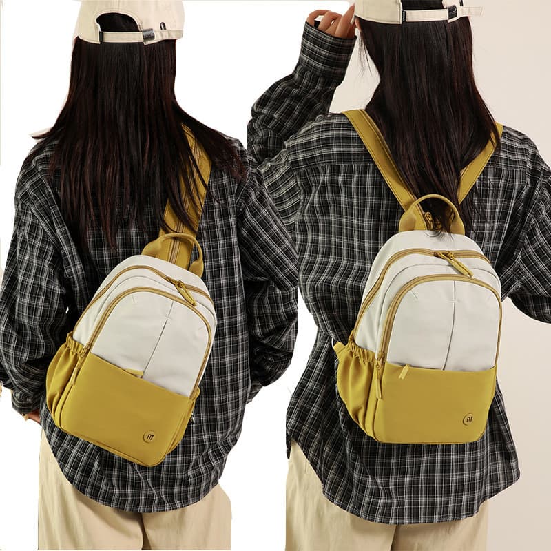 Multifuncional dupla utilização saco de peito das mulheres dos homens pequena mochila escalada ao ar livre pequena mochi