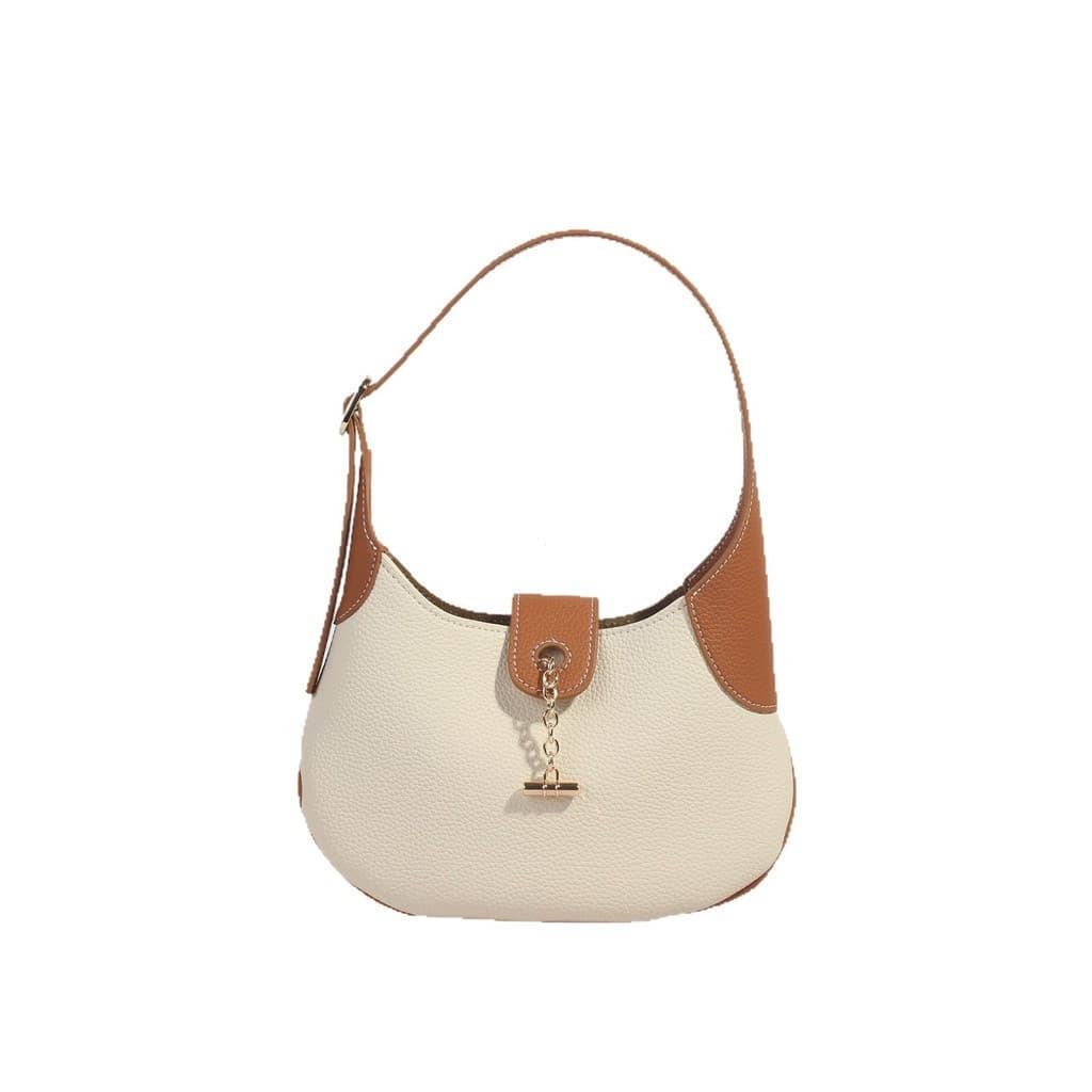 Bolsa Casual pequena M o lp, Material de couro novo estilo 2025, bolsa de selim com alça nas axilas, bolsa d