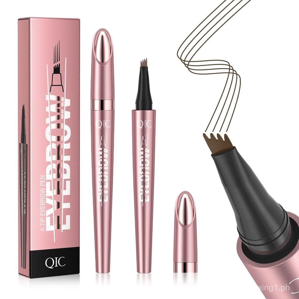 Caneta de Microblading para Sobrancelhas QIC4-Tip, Caneta Marcadora de Sobrancelhas à Prova d'Água para Sobrancelhas com