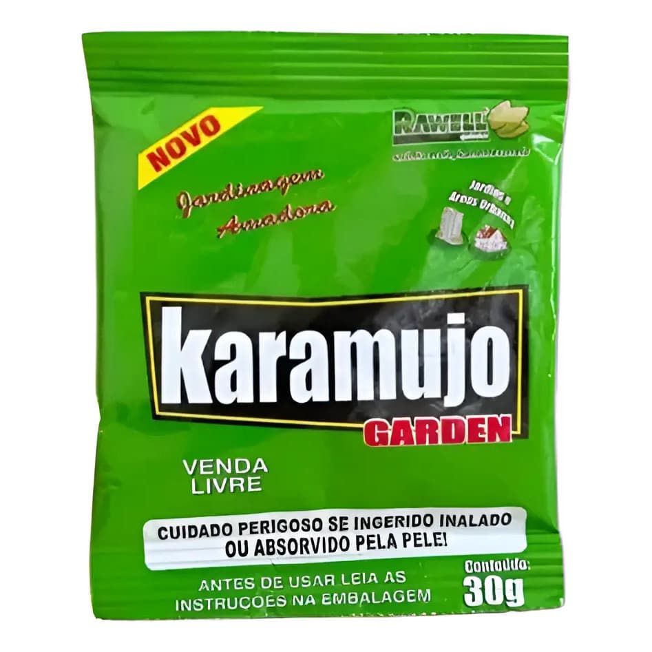 Moluscicida Karamujo Rawell 30g Mata Caracol Lesma Jardim