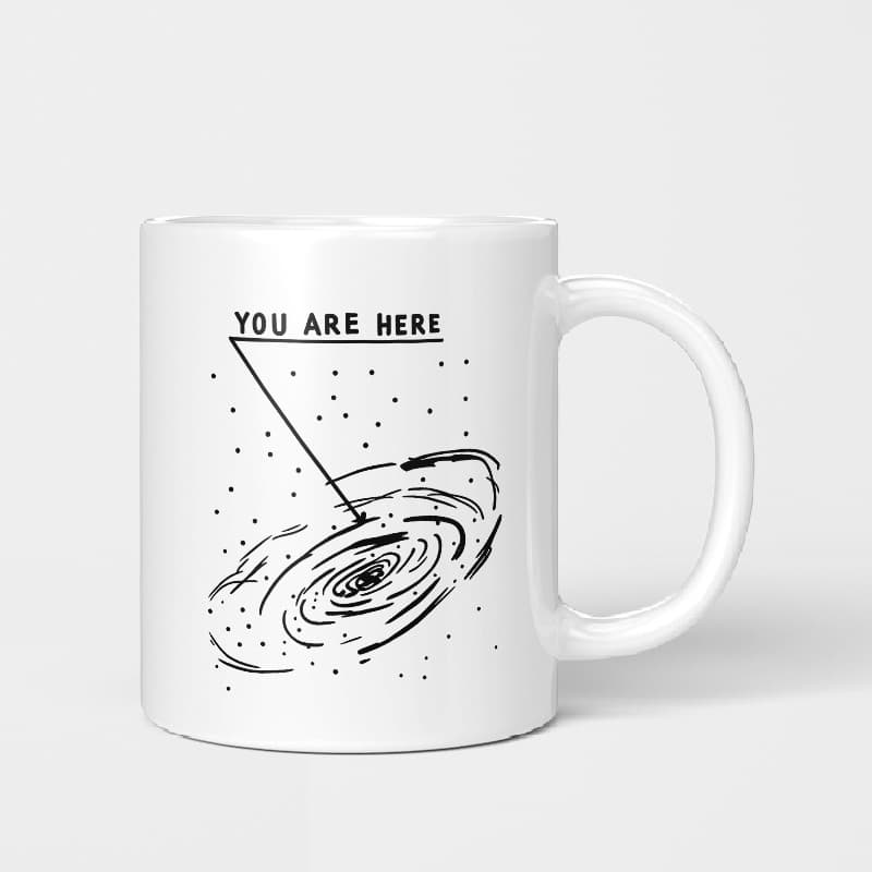 Você está aqui caneca de casal caneca de cerâmica simples xícara de café americano copo de água copo de escritório