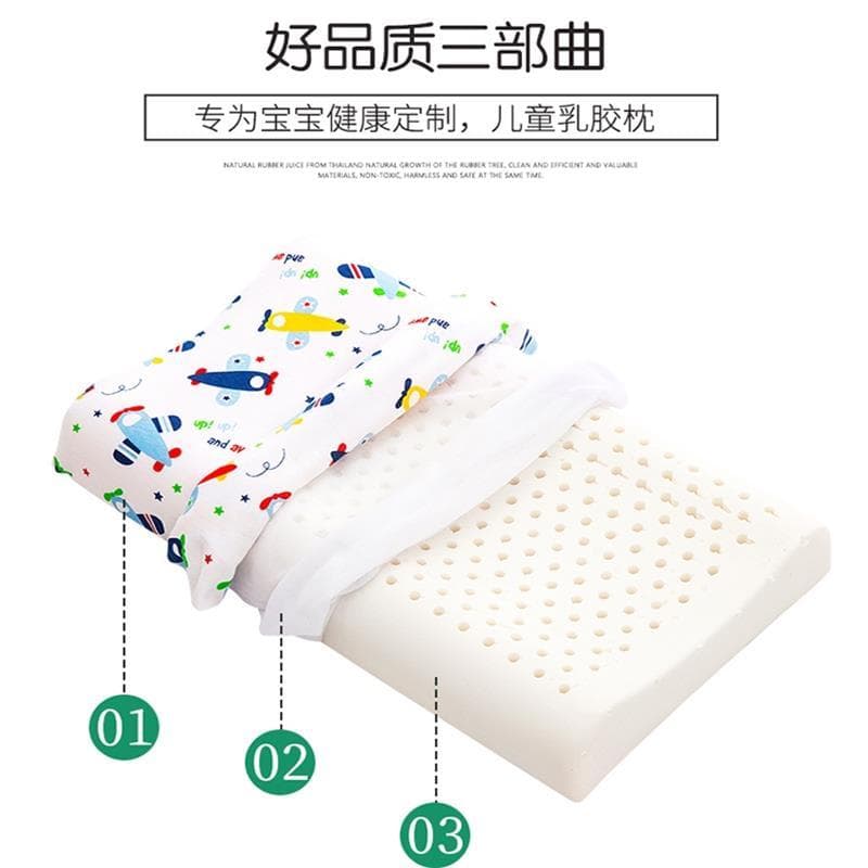 Tailândia travesseiro de látex Natural sono proteger coluna Cervical travesseiro de borracha estudante cama travesseiro