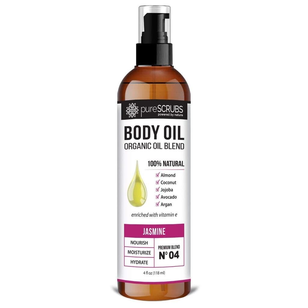 pureSCRUBS Óleo Corporal Ultra Hidratante Jaine em Spray para Pele Seca, Massagem, Cutículas e Mais - Super Mistura Orgâ