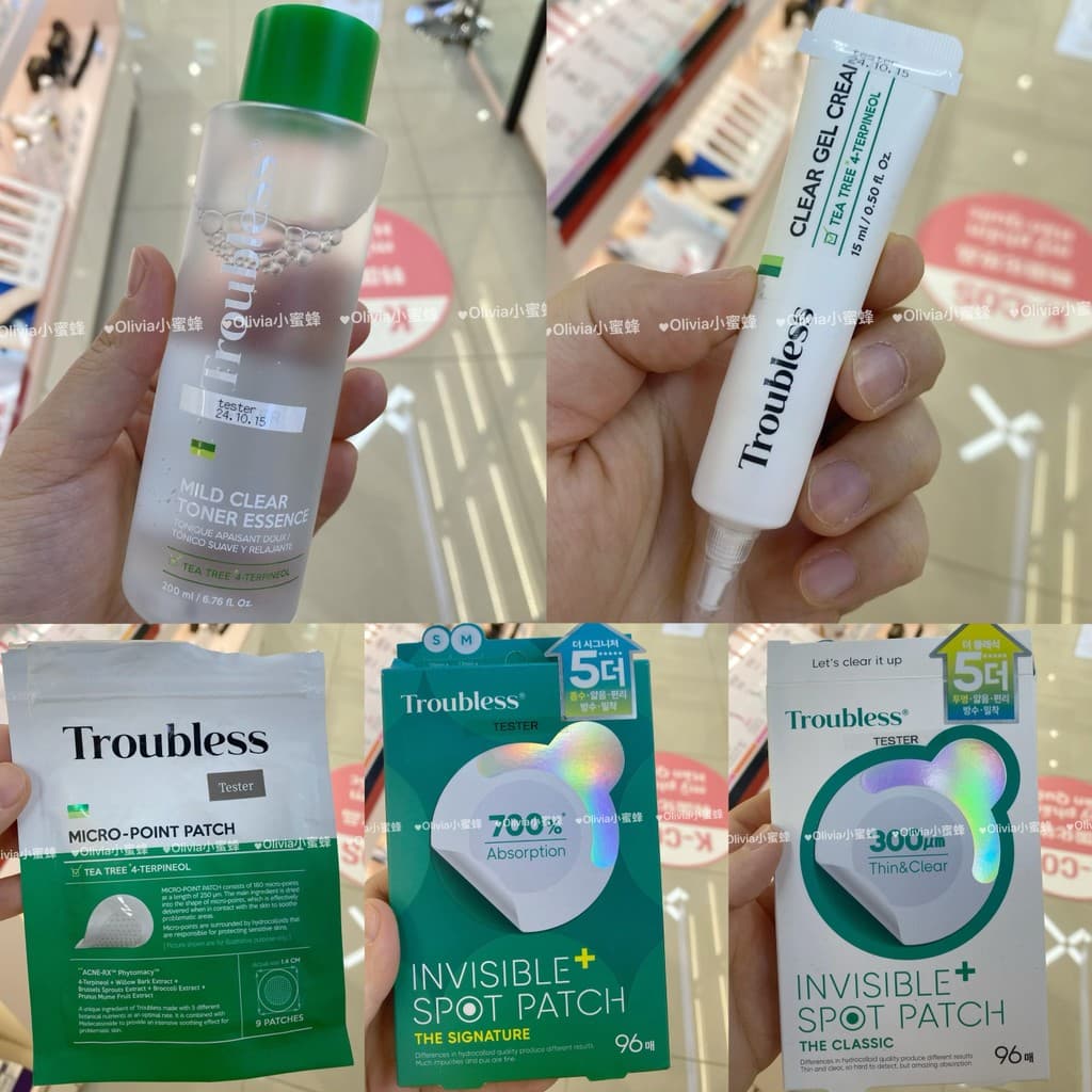 Coreia troubless troubless Acne remendo purificante água limpeza Gel creme limpador Facial Micro agulha remendo